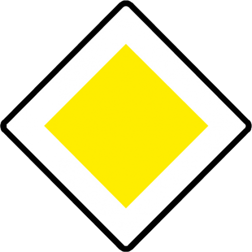 Verkeersbord RVV B01 - Voorrangsweg